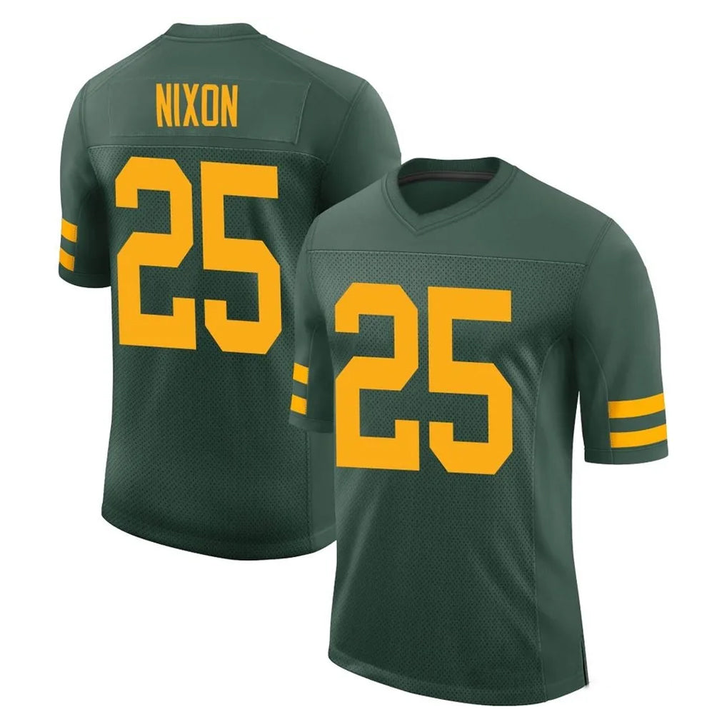 Blandc GB.Packers #25 Keisean Nixon Player Green Alternate Vapor Home Game Stitched Jerseys