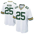 Blandc GB.Packers #25 Keisean Nixon Player White Home Game Stitched Jerseys