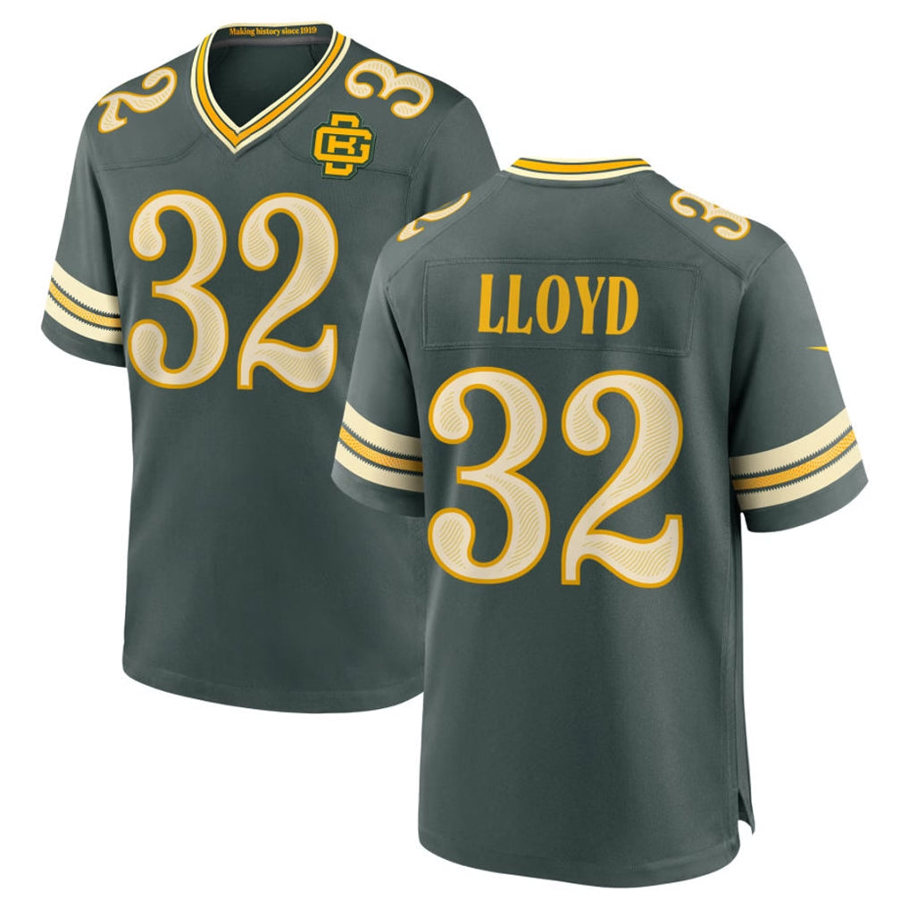 Blandc GB.Packers #32 MarShawn Lloyd Player Green 2026 Rivalries Collection Home Game Stitched Jerseys