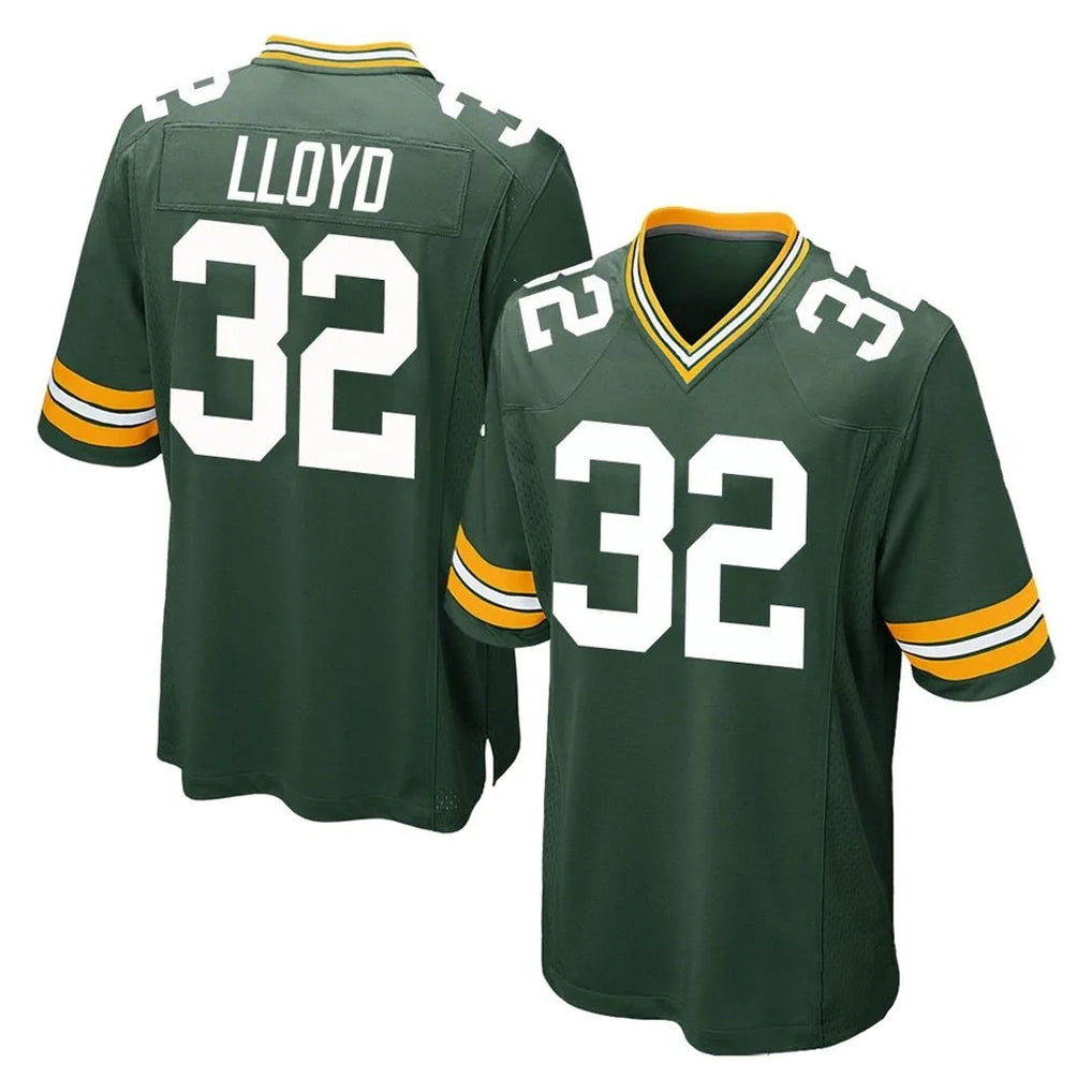 Blandc GB.Packers #32 MarShawn Lloyd Player Green Home Game Stitched Jerseys