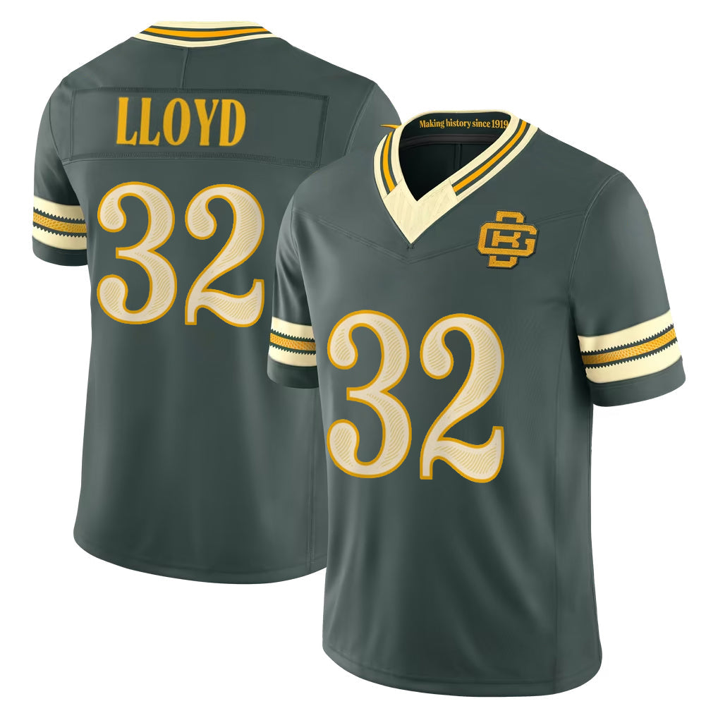 Blandc GB.Packers #32 MarShawn Lloyd Player Green Limited 2026 Rivalries Collection Home Game Stitched Jerseys