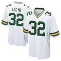 Blandc GB.Packers #32 MarShawn Lloyd Player White Home Game Stitched Jerseys