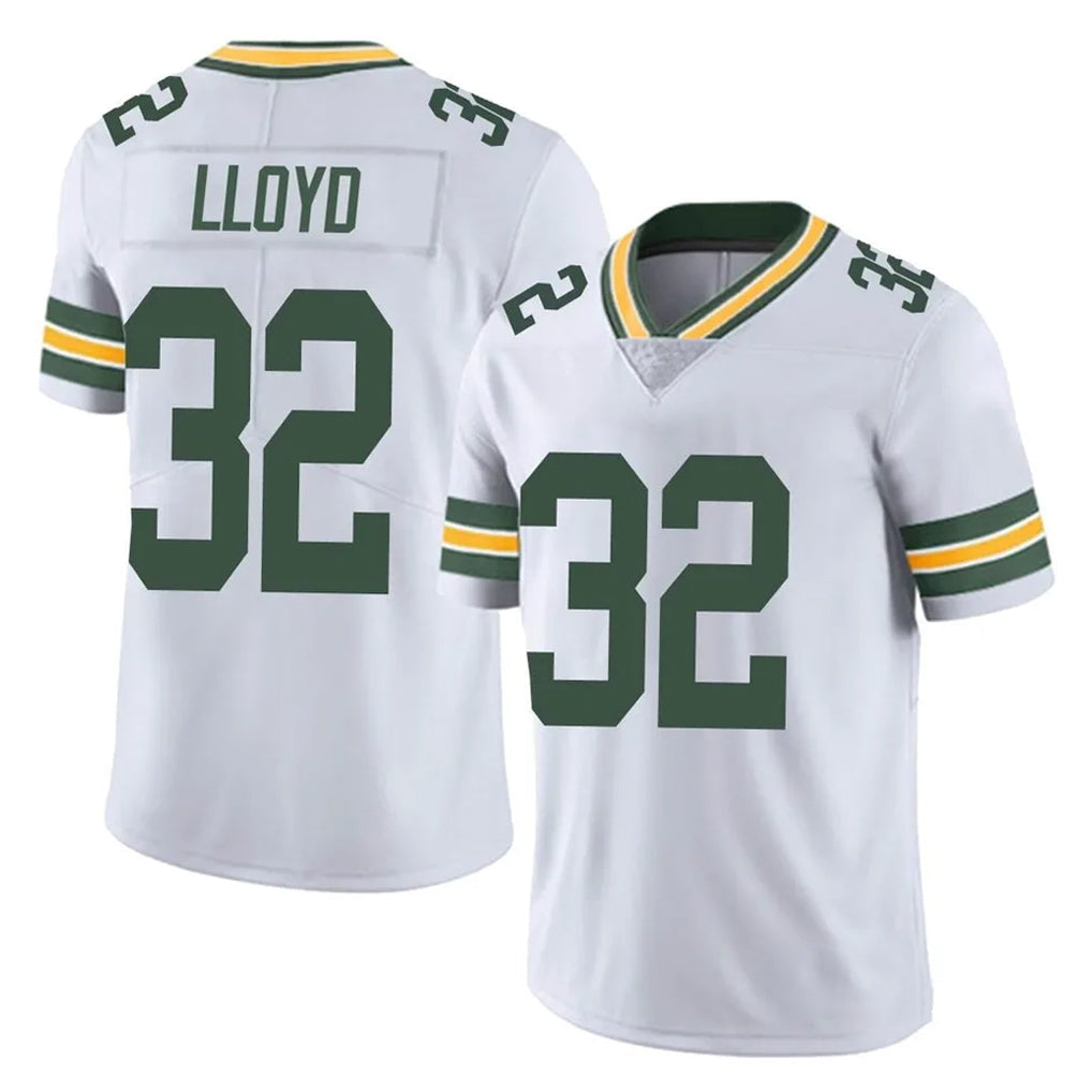 Blandc GB.Packers #32 MarShawn Lloyd Player White Vapor Untouchable Limited Home Game Stitched Jerseys