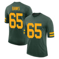 Blandc GB.Packers #65 Aaron Banks Player Green Alternate Home Game Stitched Jerseys