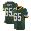 Blandc GB.Packers #65 Aaron Banks Player Green Vapor Untouchable Limited Home Game Stitched Jerseys