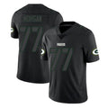 Blandc GB.Packers #77 Jordan Morgan Player Black Impact Limited Home Game Stitched Jerseys