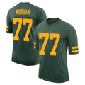 Blandc GB.Packers #77 Jordan Morgan Player Green Alternate Vapor Home Game Stitched Jerseys