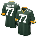 Blandc GB.Packers #77 Jordan Morgan Player Green Home Game Stitched Jerseys