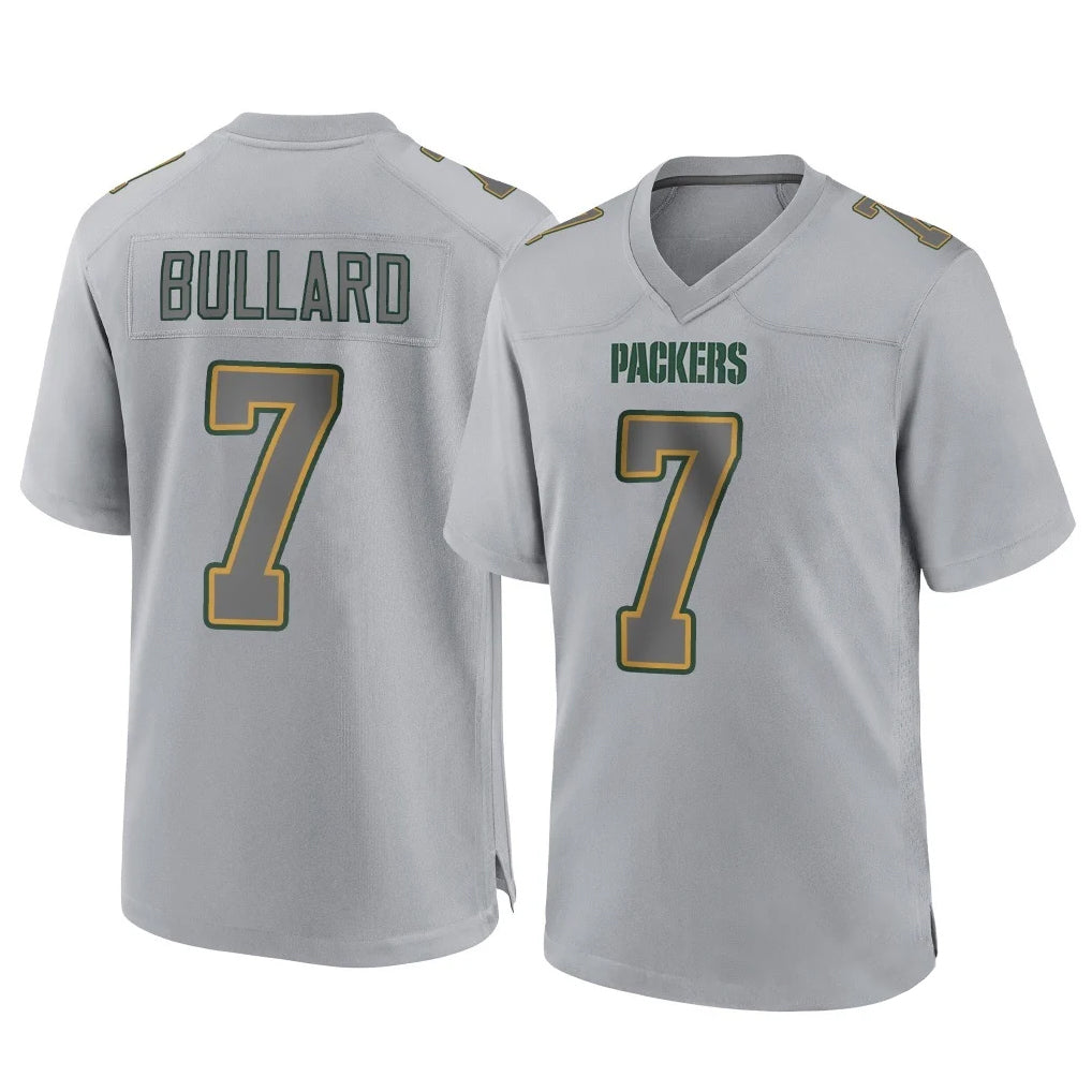 Blandc GB.Packers #7 Javon Bullard Player Gray Atmosphere Fashion Home Game Stitched Jerseys