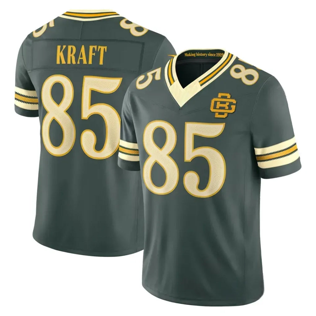 Blandc GB.Packers #85 Tucker Kraft Player Green Limited 2026 Rivalries Collection Home Game Stitched Jerseys