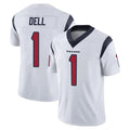 Blandc H.Texans #1 Tank Dell Player White Limited Vapor Untouchable Home Game Stitched Jerseys