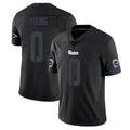 Blandc LA.Rams #0 Byron Young Player Black Impact Limited Home Game Stitched Jerseys